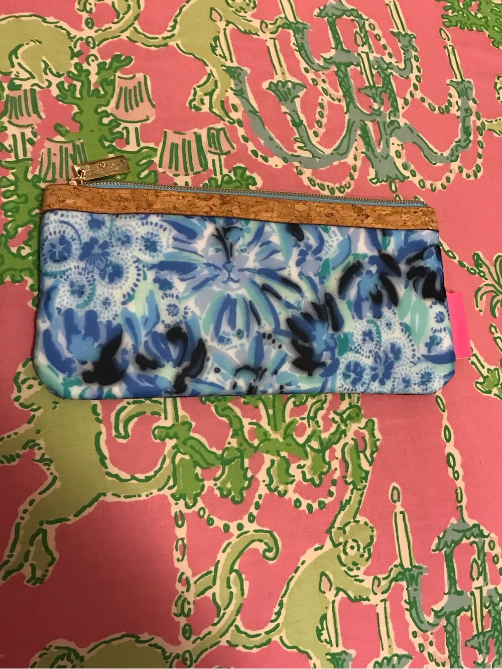 Lilly Pulitzer pencil Pouch in High Manetenance